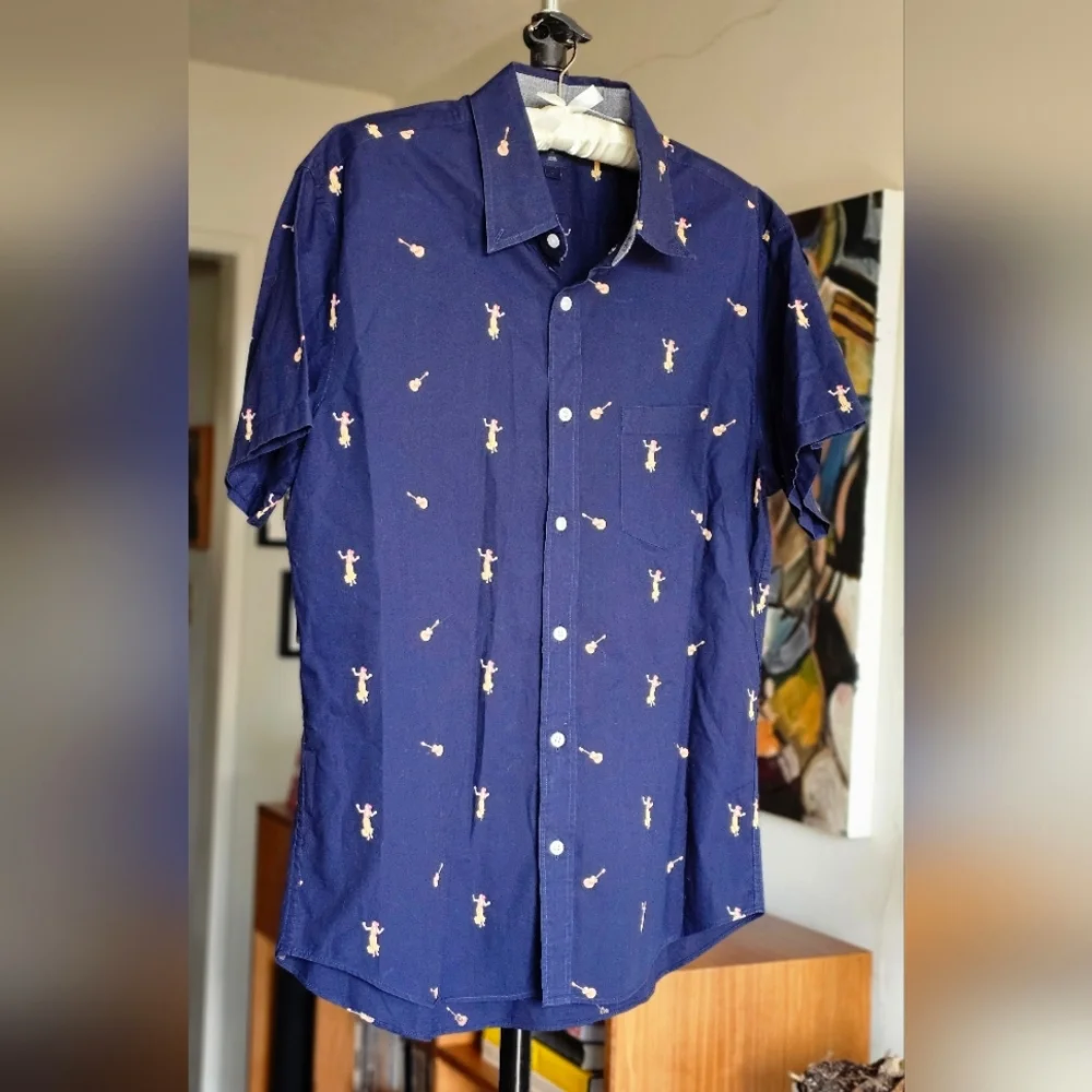 J.Crew Men's Classic Cotton Button Down Shirt with Hawaiian‎ Print